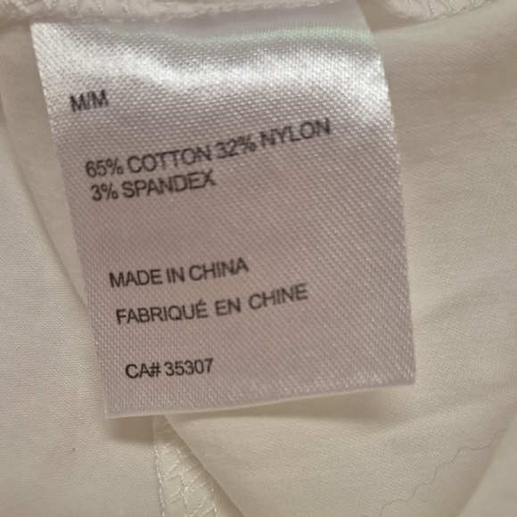 Women's White Button Down Shirt - Picture 4 of 4